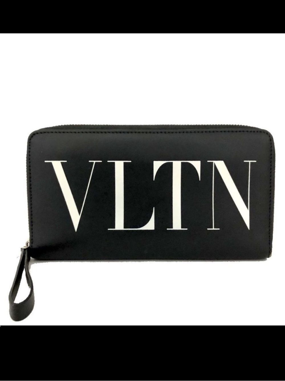 Valentino Garavani VLTN Leather Zip-around Long Wallet